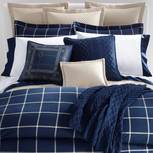 Ralph Lauren Grosvner Plaid Throw Pillow - Green