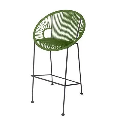 Adal Counter 26x22 Counter Stool Frame Color: Black, Seat Color: Cactus