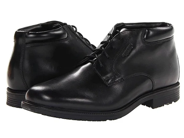 Rockport Men's Essential Details Waterproof Chukka Boot Black - 12, M