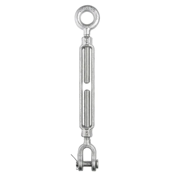 Chicago Hardware 02657 4 Turnbuckle - Jaw & Eye, Galv, 3/4 x 18 in