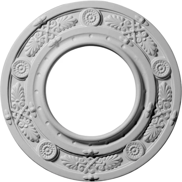 8x22OD x 3 7/8x22ID x 1/2x22P Daniela Ceiling Medallion (Fits Canopies Up to 3 7/8x22), Hand-Painted Root Beer Crackle