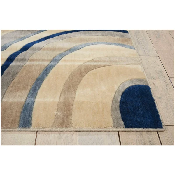 Nourison Somerset Runner ST81 Area Rug - Ivory/Blue, 2&3x22 x 8&