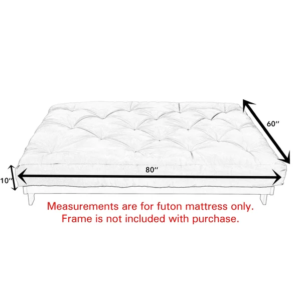 Humble and Haute Gel Pocket Coil Queen Size 10-Inch Futon/ Platform Mattress - Ivory