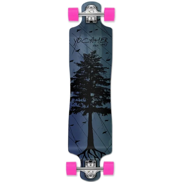 Yocaher Lowrider Longboard Complete - in The Pines : Blue