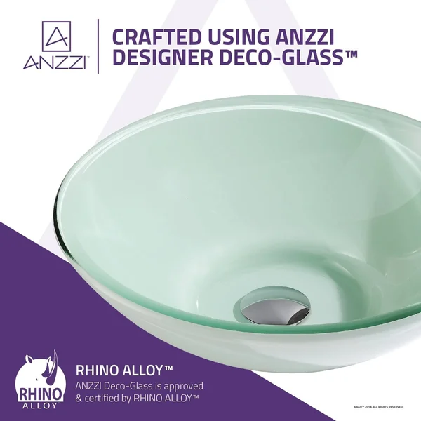 Anzzi LS-AZ083 Sonata Series Deco-Glass Vessel Sink in Lustrous Light Green