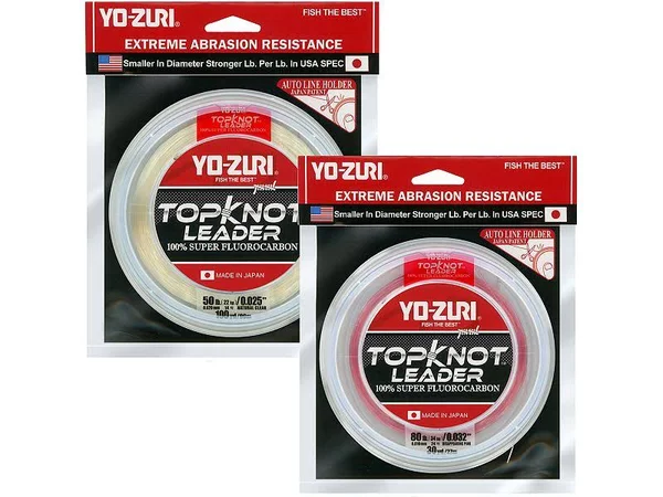 Yo-Zuri Topknot 100 yd Sinking Leader, Disappearing Pink, 80 lb