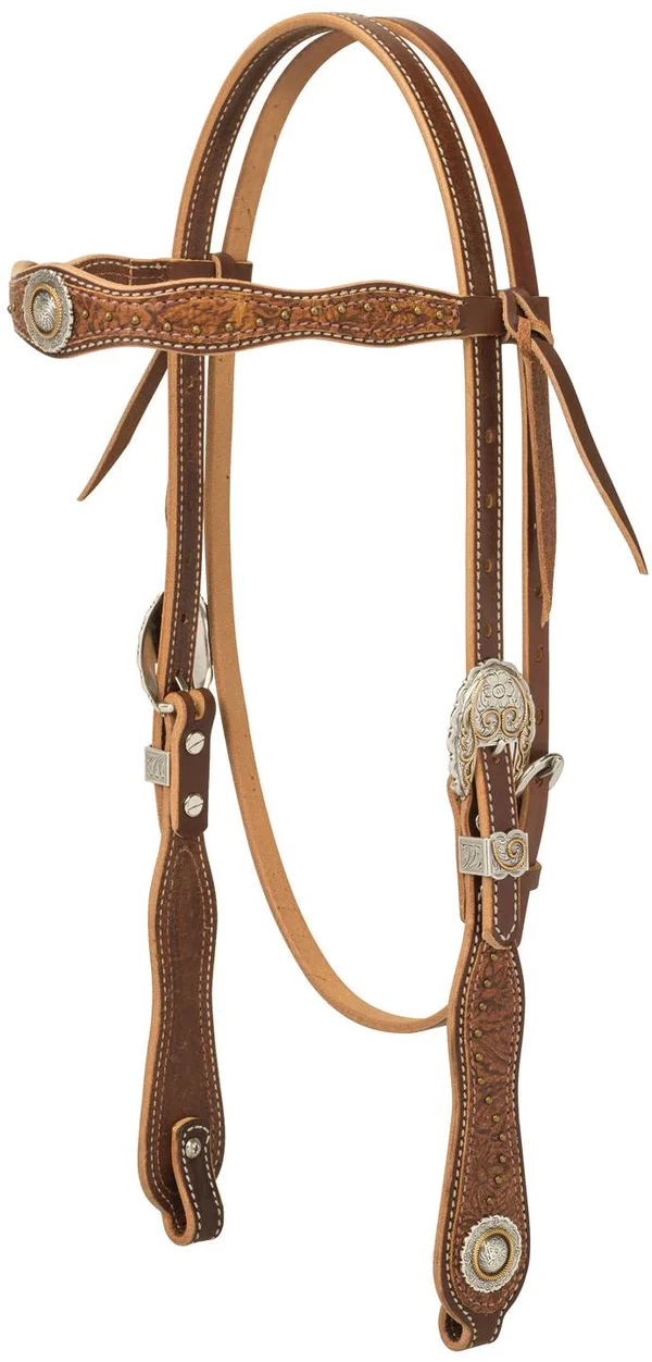 Weaver Leather Western Edge Browband Headstall, Sunset