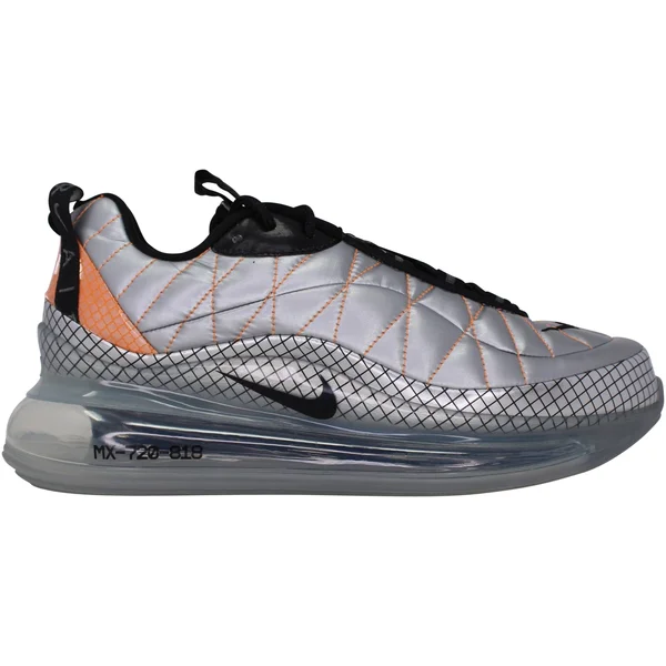 Nike MX-720-818 Metallic Silver Men's Shoes, Black, Size: 7.5