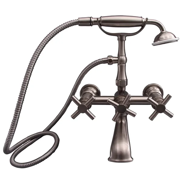 Barclay 7020-MC-BN Contemporary Wall Mount Tub Faucet w/ Hand Shower-Brushed Nickel