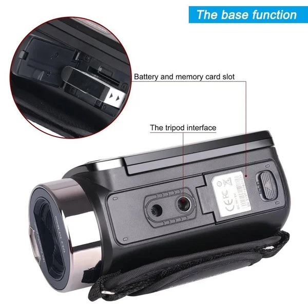 Camera Camcorders, Besteker Portable 1080p 24MP 16x Digital Zoom Video Camcorder with 2.7x22 LCD and 270 Degree Rotation Screen