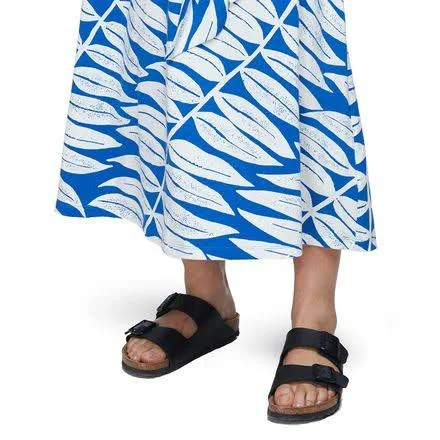 Patagonia Kamala Midi Skirt - Women's Eucalyptus Fronds/Bayou Blue - L