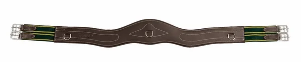 Henri De Rivel Contoured Leather Girth - 50, Havana