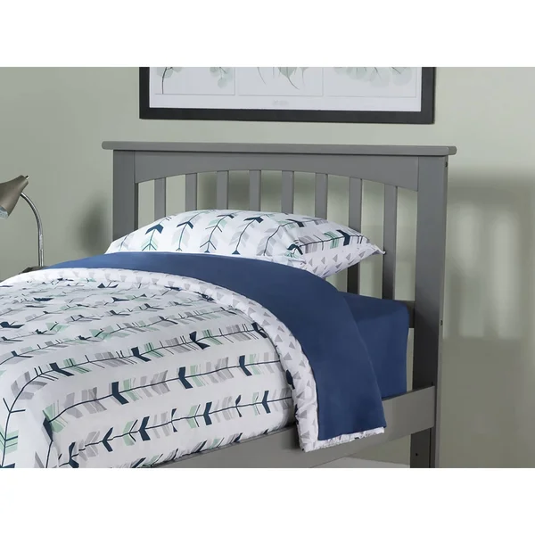Atlantic Furniture Mission Slat Headboard - Gray, Twin