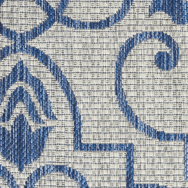 Nourison Garden Party GRD04 Area Rug, Ivory Blue, 7& x 10&