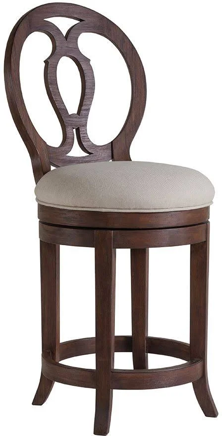 Artistica Home Axiom Marrone Swivel Counter Stool