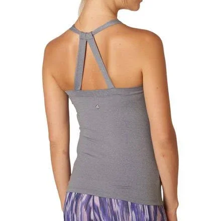 Women's Prana Quinn Chakara Top, Heather Grey
