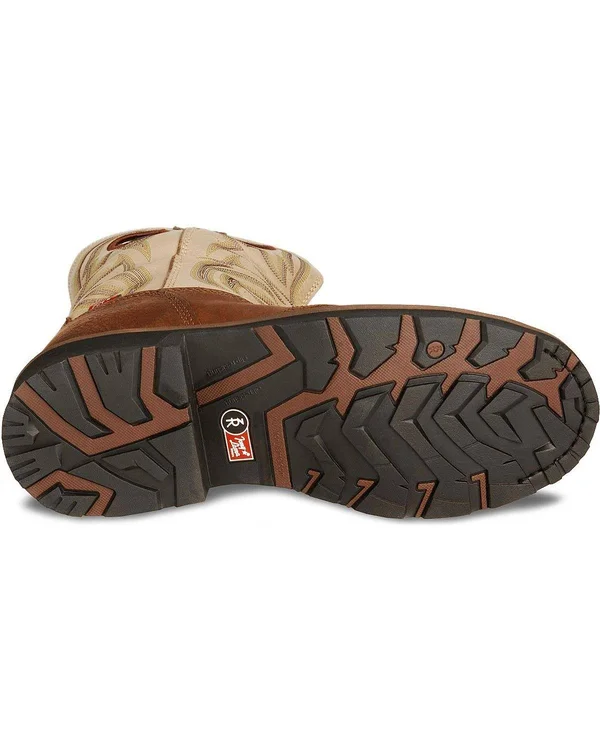 Tony Lama Men's Sienna Grizzly 3R Waterproof Steel-Toe Work Boots