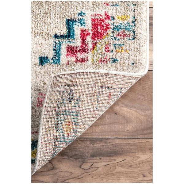 nuLOOM Gabbeh Fading Floral Area Rug - 8& x 10&, Ivory