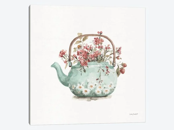 Lisa Audit Canvas Art Prints - Garden Tea III ( Food & Drink > Drinks > Tea art)