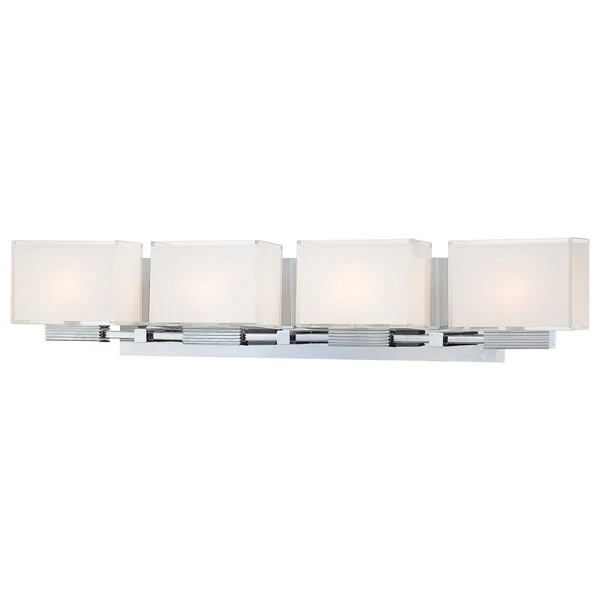 George Kovacs P5214-077 - Cubism 4 Light Bath, Chrome