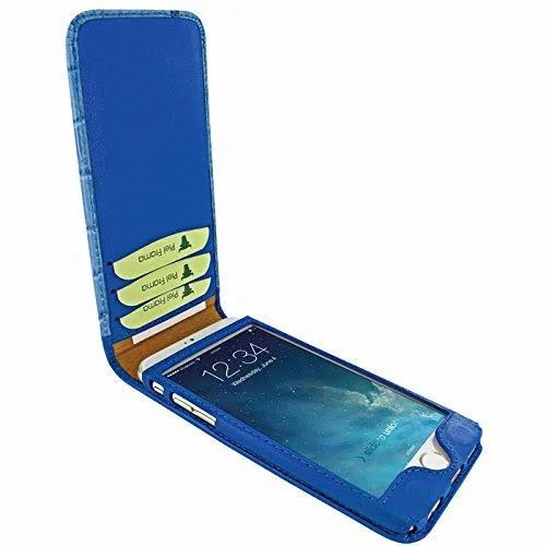 Piel Frama 682 Blue Swarovski Crocodile Magnetic Leather Case for Apple iPhone 6 - 6S