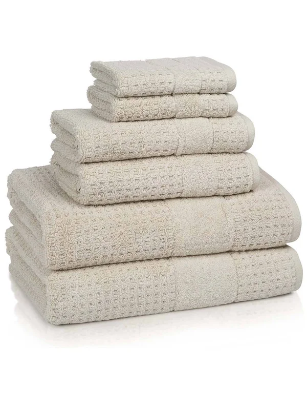Kassatex Hammam 6-Piece Towel Set - Charcoal