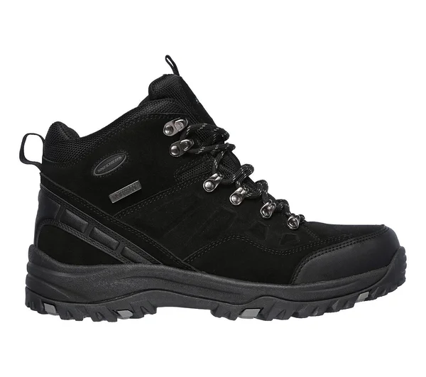 Skechers Men's Relaxed Fit Relment Pelmo Hiking Boot - Black, Size: 7.5