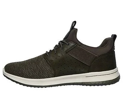Skechers Men's Delson Camben Slip-On Sneaker - Olive