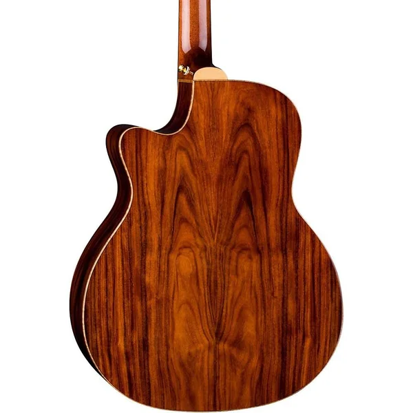Luna Vista Deer Tropical Wood Acoustic-Electric Guitar with Case - Natural