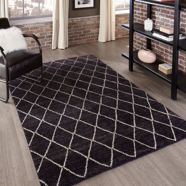 Momeni Atlas ATL-5 Charcoal 5& x 8& Area Rug