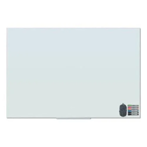 U Brands UBR3979U0001 Floating Glass Dry Erase Board, 72 x 48, White