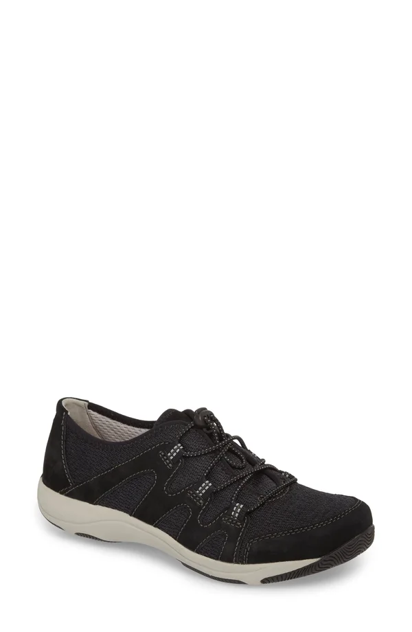Dansko Women's Holland Sneaker, Black Suede