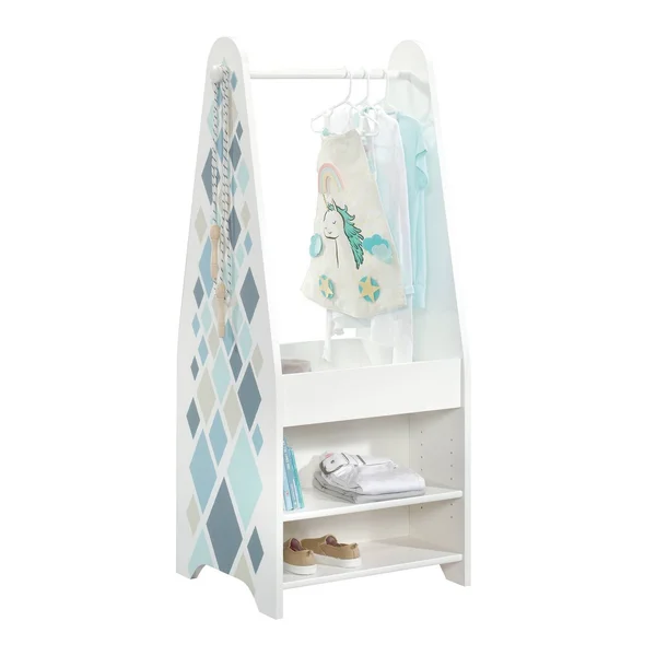 Sauder Pinwheel Soft White Kids Open Wardrobe-421886