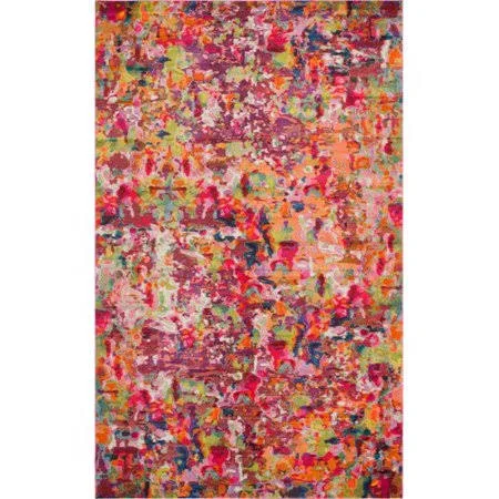 Bungalow Rose Piotrowski Magenta Area Rug, Size: Rectangle 10&6 inch x 16&5 inch, Red