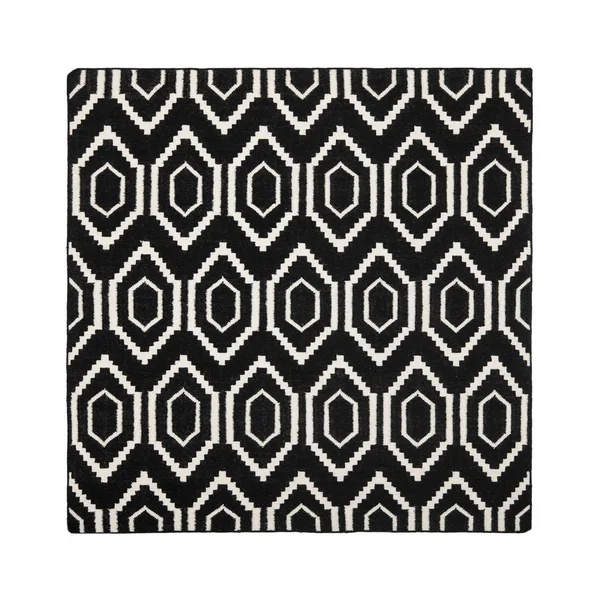 Safavieh 8& x 10& Dhurries DHU556L Black, Ivory Rug