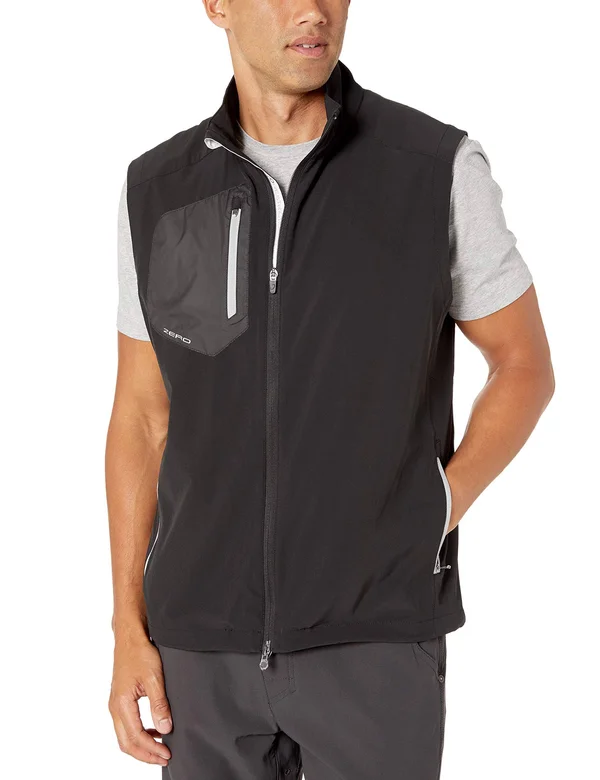 Zero Restriction Men's Z700 Full Zip Vest Black XL