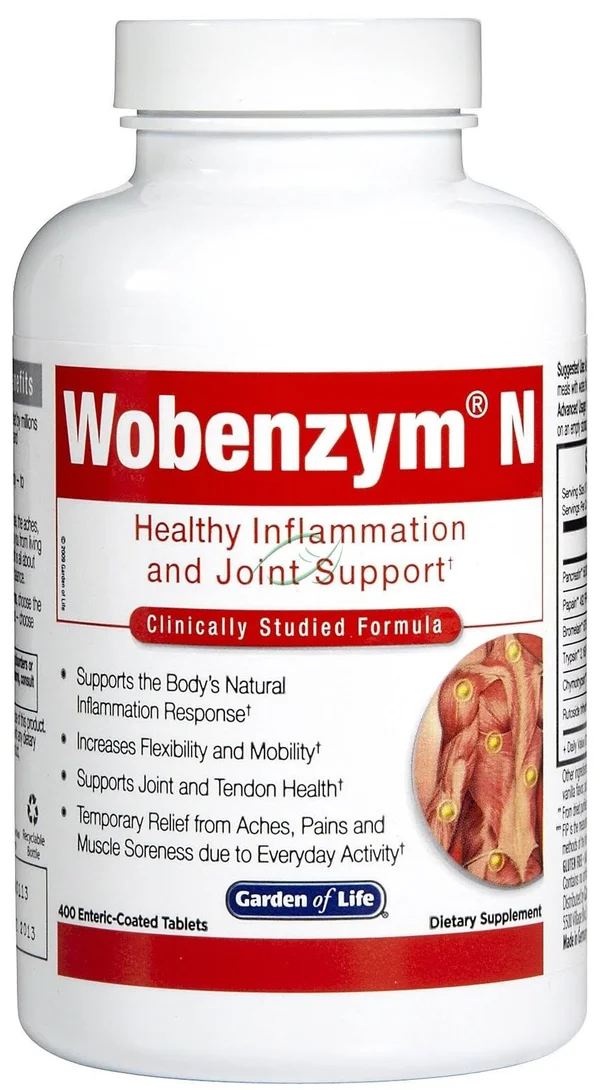 Wobenzym N Healthy Inflammation and Joint Support† 400 Tablets