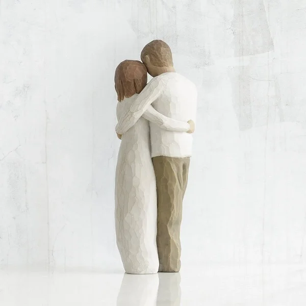 Willow Tree Hand-Painted Sculpted Figure, Our Gift Neutral Tones