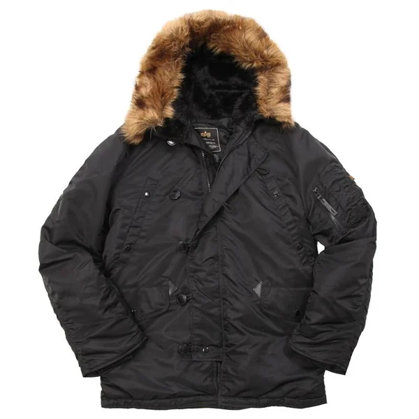 Alpha Industries Men's Black N-3B Parka