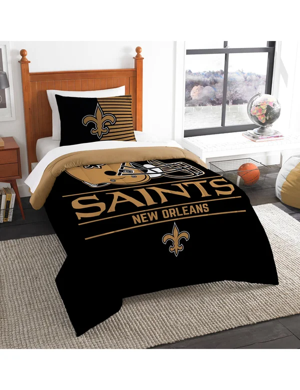 New Orleans Saints Draft Twin Comforter Set