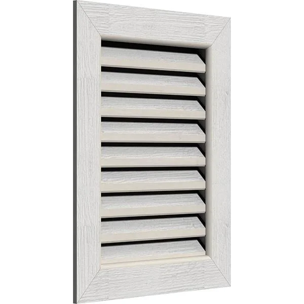 Ekena Millwork GVWVE20X3201RFPWR 20x22W x 32x22H Vertical Gable Vent (25x22W x 37x22H Frame Size): Primed - Functional, Rough Saw