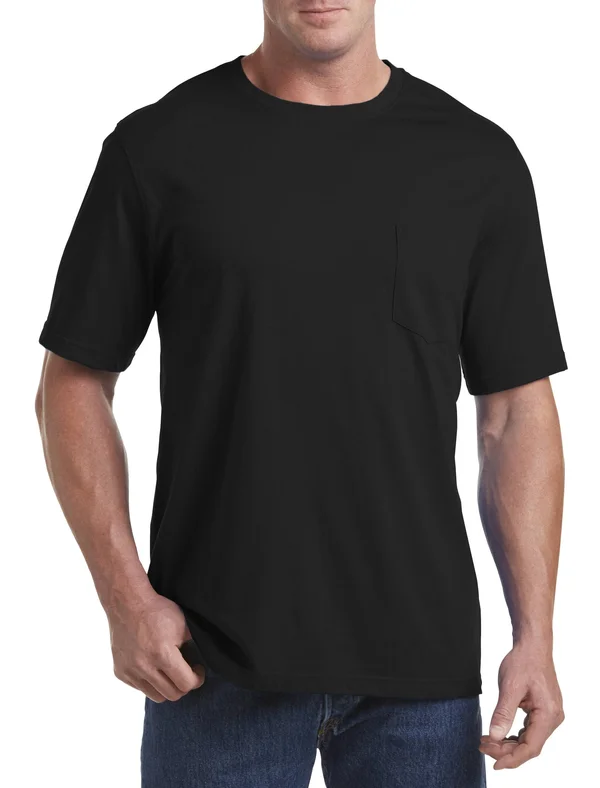 Big & Tall Harbor Bay Moisture-Wicking Pocket T-Shirt