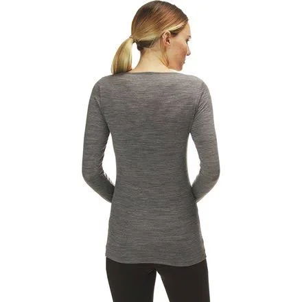 Icebreaker Siren Sweetheart Long-Sleeve Top - Women's Gritstone Heather, L