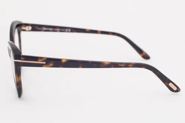 Tom Ford FT5456 Cat Eyeglasses, 52-19-140, 052 - Shiny Dark Havana, Shiny Rose Gold T Logo