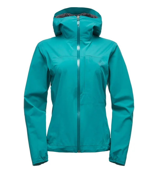 Black Diamond Women's FineLine Stretch Rain Shell Jacket Blue XL