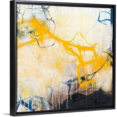 Storms by Romeo Zivoin - Painting Print on Canvas Wrought Studio Format: Black Floater Framed Canvas, Size: 18x22 H x 18x22 W x