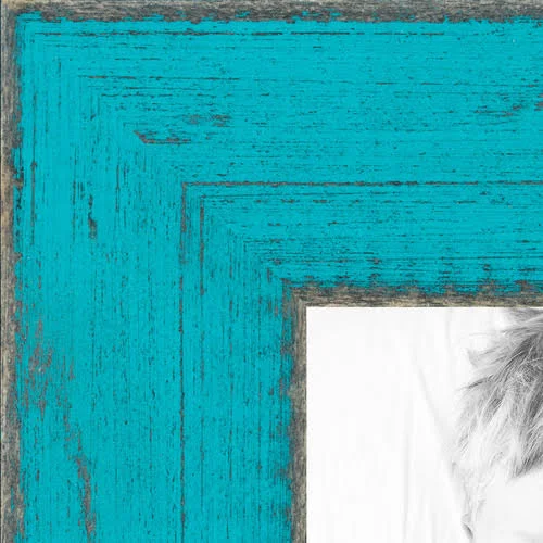 20x30 Turquoise Wood Picture Poster Frame for 30x20 Photo WOM-SM-ECO095-TUR-20x30 by ArtToFrames