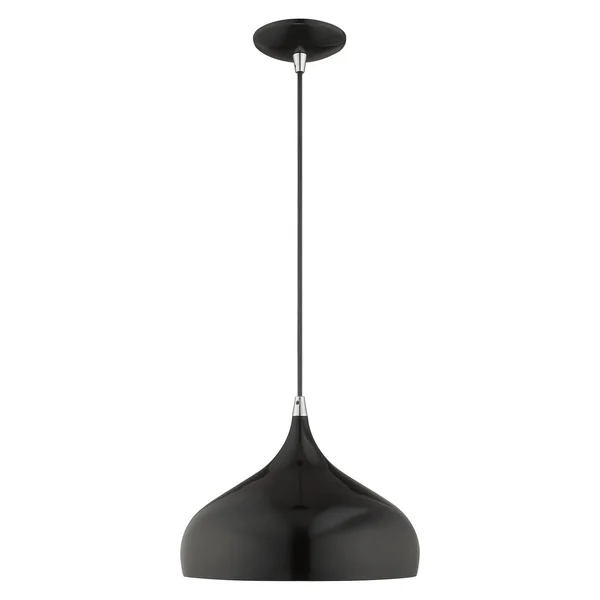 Livex Lighting 41172-66 1-Light Mini Pendant - Brushed Aluminum