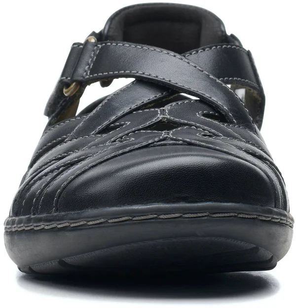 Womens Black Leather Clarks Cora Dream Size 8