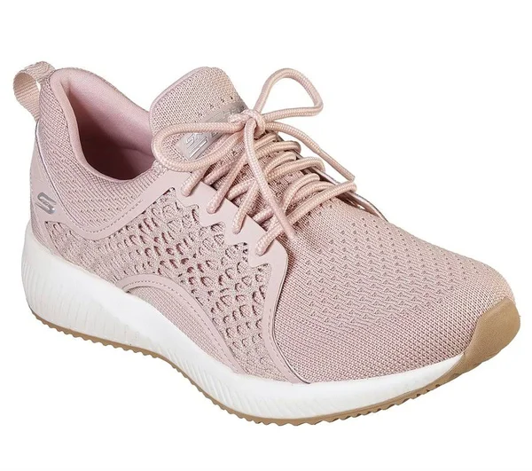 Skechers Women's Bobs Sport Squad Pocket Ace Sneaker, Blush Pink